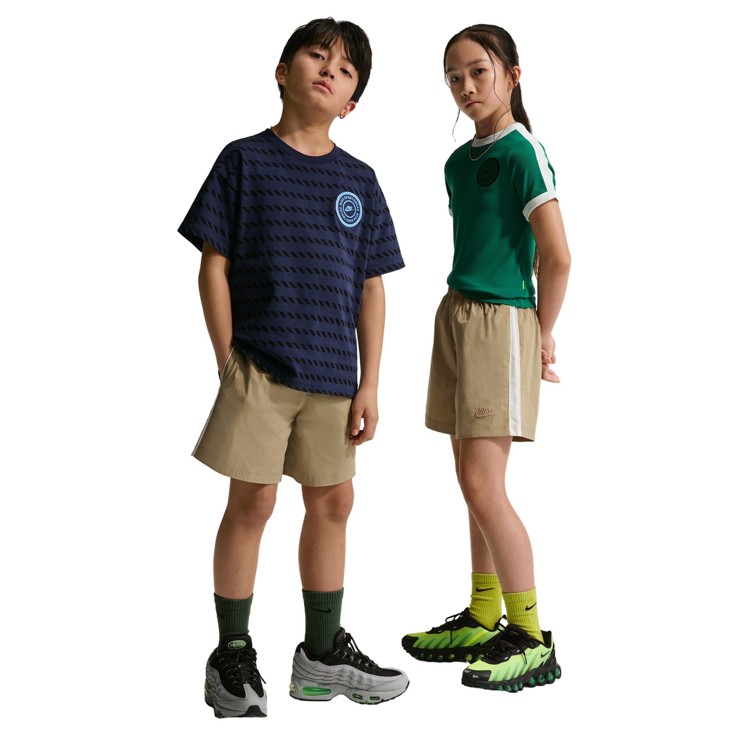 Nike Big Kids' Sportswear Woven Shorts - Beige - BEIGE